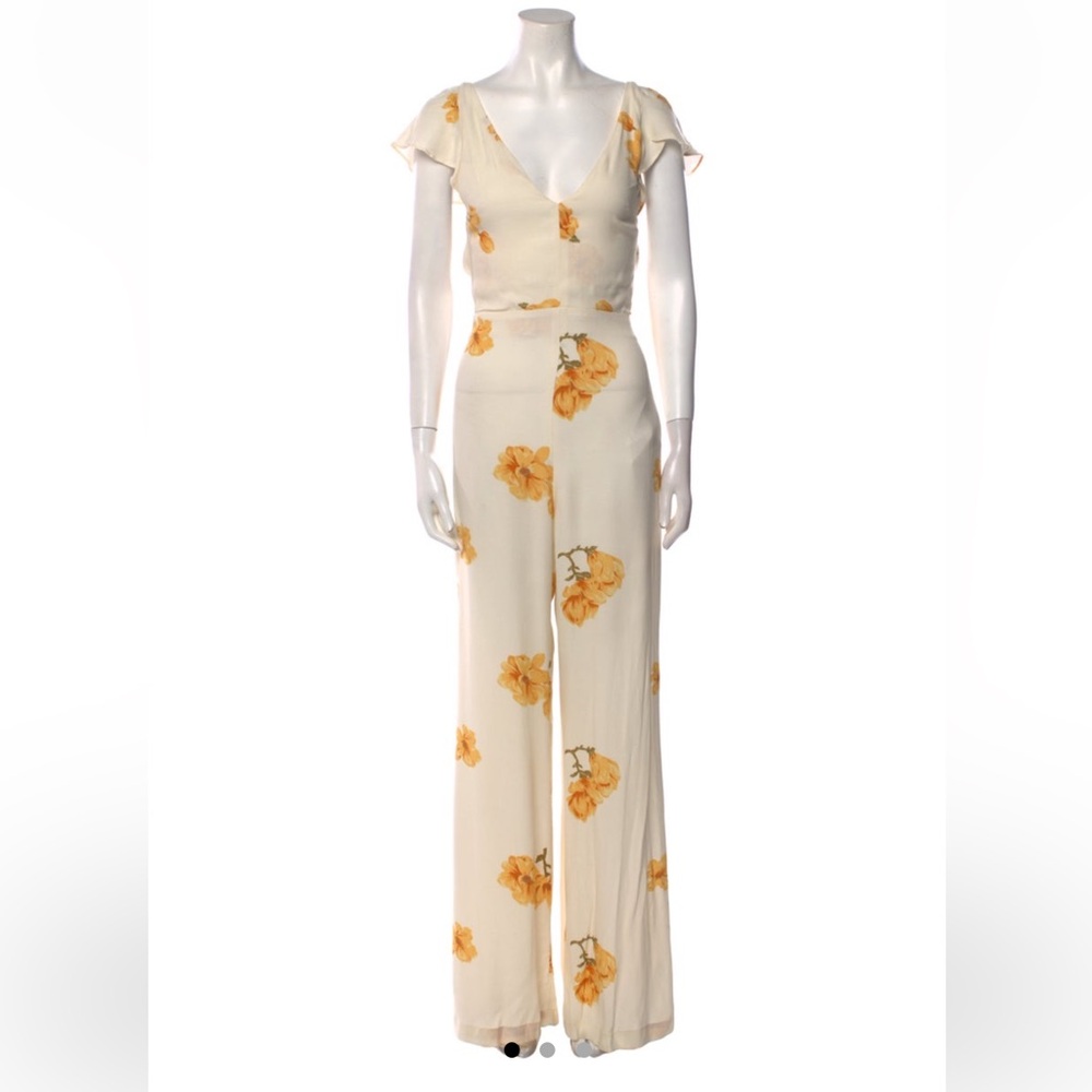 Reformation Floral Print Cozumel Jumpsuit